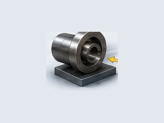 Preform on the saddle / mandrel